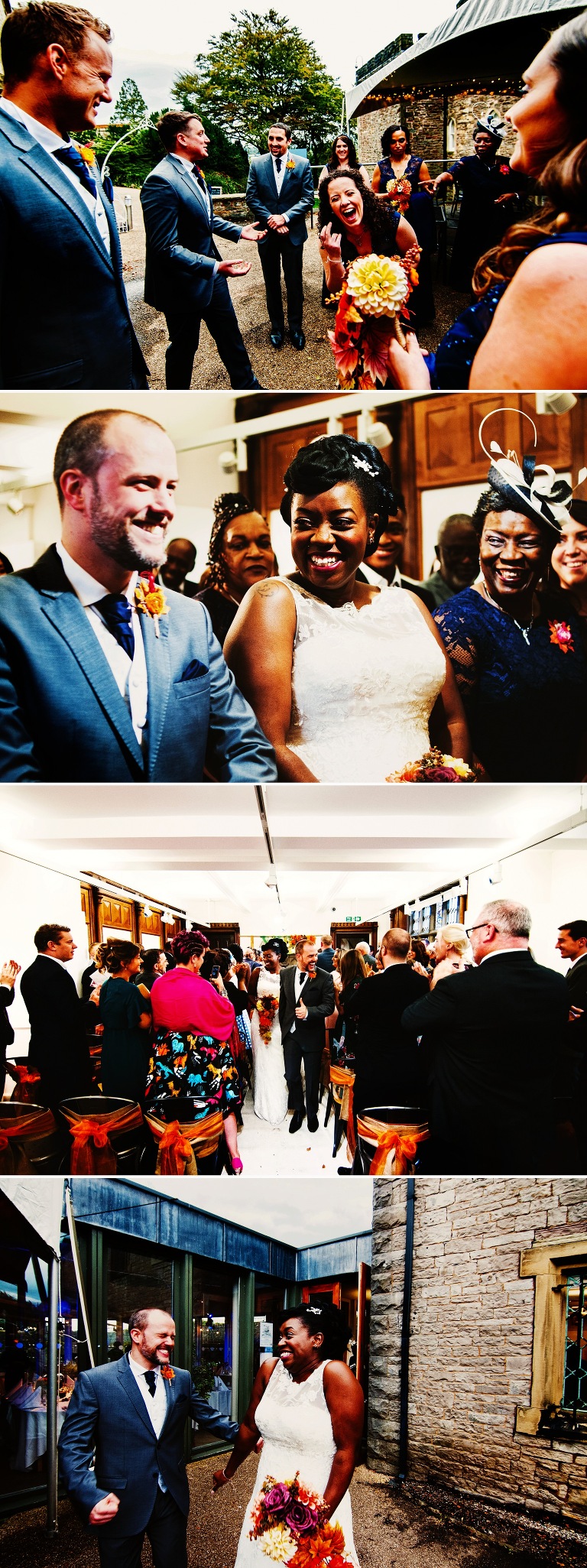 Wedding ceremony at the atrium at clitheroe castle.