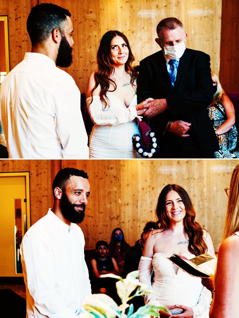 Wedding ceremony in Blackpool.